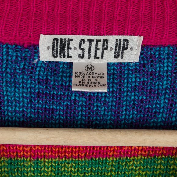 COPY - 🌈 VTG Retro Colorsplash Cropped Knit Cardigan - Picture 6 of 16